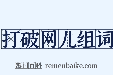 打破网儿组词是什么意思的图片
